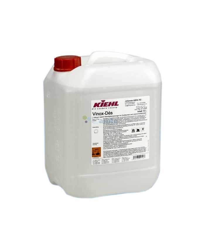 VINOX DES – Detergent dezinfectant pentru suprafete din inox 10 L Kiehl Kiehl